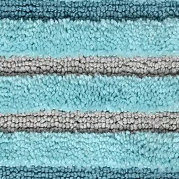 Saral Home Blue & Beige Striped Microfiber Rectangle Floor Runner image 5