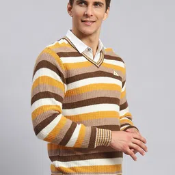 Monte Carlo Striped Ribbed Woollen Pullover image 3