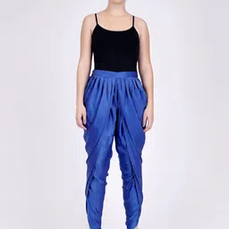 First Resort by Ramola Bachchan Women Classic Fit Pleated Tulip Trousers image 3