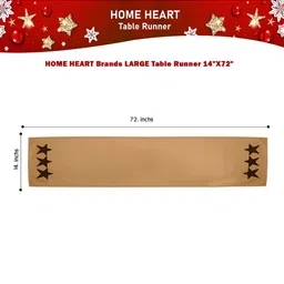 Home Heart Beige Pure Cotton Table Runner image 2
