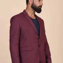 TAHVO Men Slim Fit Single-Breasted Blazer image 3
