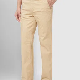 ColorPlus Men Mid Rise Tailored Fit Plain Regular Trousers image 4