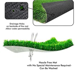 LUXEHOME INTERNATIONAL Green Artificial Grass Floor Mats image 5