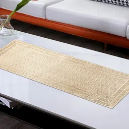 Dakshya Industries Gold Toned Textured Waterproof Runner image 2