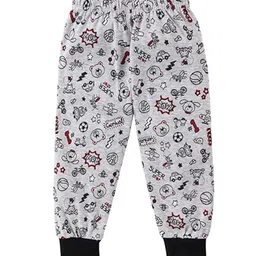 EIO Infants Pack Of 5 Printed Pure Cotton Mid Rise Joggers image 5