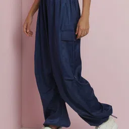 Stylecast X Kotty Women Relaxed High-Rise Easy Wash Trousers image 3