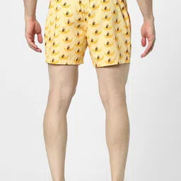 Jack & Jones Men Yellow Printed Boxers image 3