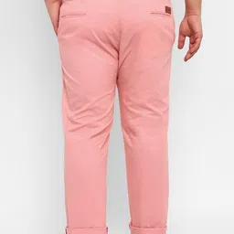 Urbano Plus Men Plus Size Mid-Rise Cotton Chinos Trousers image 3