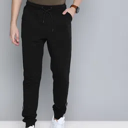 Harvard Men Black Solid Joggers image 3