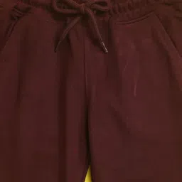 NUSYL Kids Burgundy-Coloured Printed Joggers image 3
