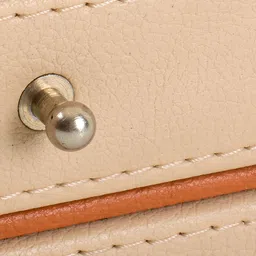 ICHKAN Cream Coloured & Brown Textured Office Table Organiser image 3