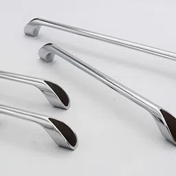 Rab Silver Toned Glossy Finished Drawer Handle image 4