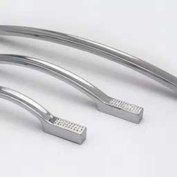 Rab SilverToned Glossy Finish Zinc Door Handle image 3