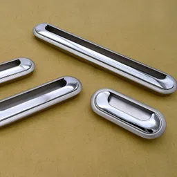 Rab Beige & Grey Matte Finish Zinc Drawer Handle image 2