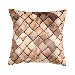 BIGGER FISH Beige & White 5 Pieces Geometric Velvet Square Cushion Covers image 3