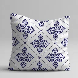 STITCHNEST Blue & White Set of 5 Ethnic Motifs Square Cushion Covers image 5