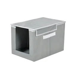 Kuber Industries 4 Pcs Grey Non-Woven Fabric Shirt Organizers image 4