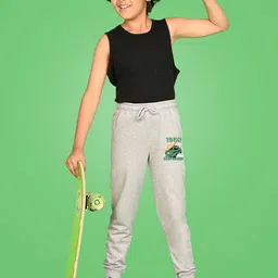 NUSYL Boys Graphic Printed Cotton Joggers image 3