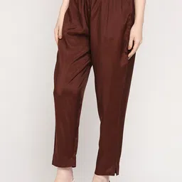 Cloth Haus India Women Relaxed Sheen Regular Fit Shantoon Trousers image 5