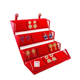 atorakushon Set Of 2 Maroon Solid Jewellery Organisers image 3