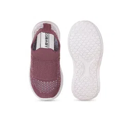 NEOBABY Unisex Kids Mauve Textured Slip-On Casual Sneakers image 5