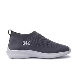 Killer Men Grey Woven Design Slip-On Sneakers image 3