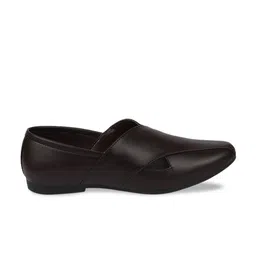 FAUSTO Men Brown PU Slip-On Sneakers image 3