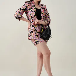 JUNE & HARRY Women Printed Front Open Comfort-Fit Blazer image 2