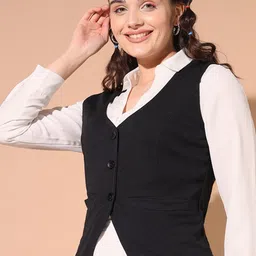 BAESD Woven Single-Breasted Waistcoat image 5