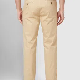 ColorPlus Men Mid Rise Tailored Fit Plain Regular Trousers image 3