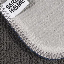 Saral Home Power Runner Grey & Blue Self-Design Antiskid Runner image 3