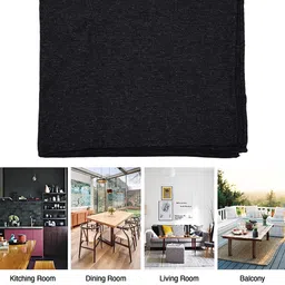 Kuber Industries Black Jute Fabric Coffee Table Cover image 4