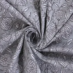 INDHOME LIFE Grey & White Printed Pure Cotton 6 Seater Table Covers image 4