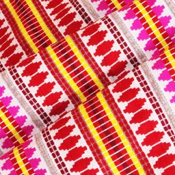 STITCHNEST Red & Pink Striped Acrylic Table Runner image 4