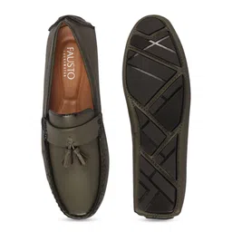 FAUSTO Men Round Toe Tassel Loafers image 5