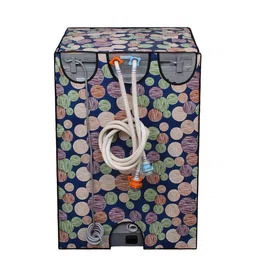 DREAM CARE Blue & Red Printed PVC Top Load Fully Automatic Washing Machine Cover image 3