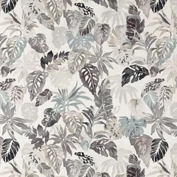 DDecor Grey & White Floral Flat 140 TC 1 Queen Bedsheet with 2 Pillow Covers image 4