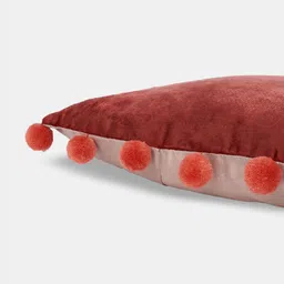 Living scapes by Pantaloons Rust & Cream-Coloured Square Cushion Covers image 4