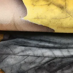 BIGGER FISH Yellow & Brown 5Pcs Floral Square Cushion Covers image 4