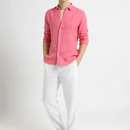 Banana Club Men Classic Linen Regular Trousers image 4