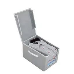 Kuber Industries 4 Pcs Grey Non-Woven Fabric Shirt Organizers image 5