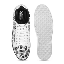 Metro Men Black Printed Sneakers image 4