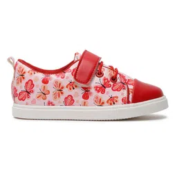 Tiny Bugs Girls Printed Contrast Sole Lightweight Sneakers image 3