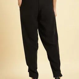 W Women Mid-Rise Straight Fit Pleated Trousers image 4