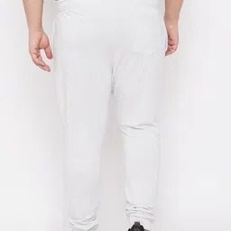 ARDEUR Men Plus Size Off White Typography Printed Regular-Fit Pure Cotton Joggers image 4