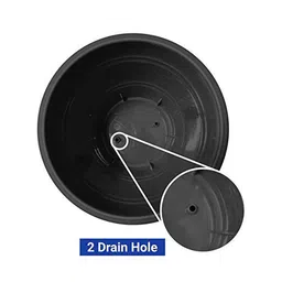 TRUSTBASKET 6-Pcs Black Round UV Treated Planters image 3