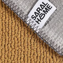 Saral Home Power Runner Yellow & Grey Striped Antiskid Runner image 4