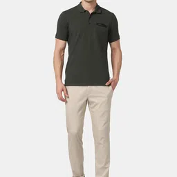 Blackberrys TechPro Men Textured Mid-Rise Slim Fit Regular Trouser image 5