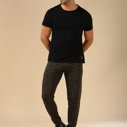 van heusen innerwear Van Heusen Men Printed Cotton Mid Rise Joggers image 4