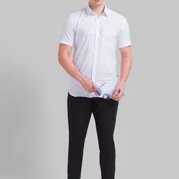 Parx Men Black Tapered Fit Solid Trousers image 5